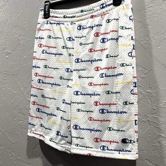 🏀🏈⚾️ CHAMPION All Over Print Mesh Gym Sports Shorts Youth Size LARGE - PERFECT - Picture 2 of 6